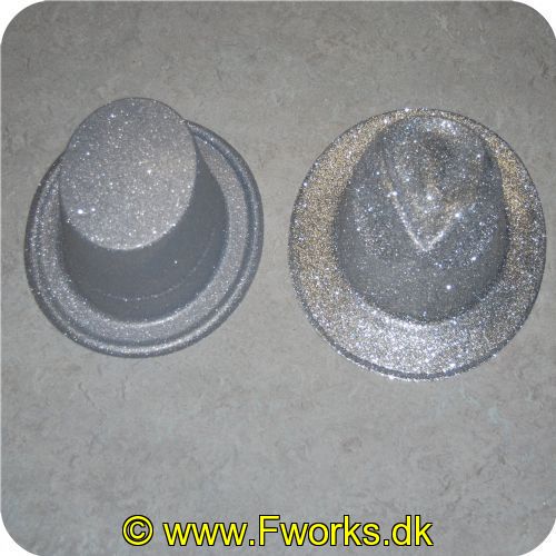 5704777037638 - Gangster hatte med glimmer 1 stk. - Assorterede (Guld. Grøn. Sort. Sølv) høj eller rund.<BR>
Se billeder