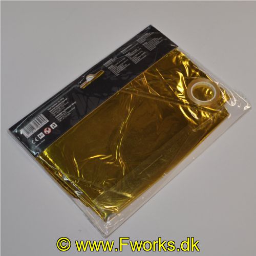 5704777045244 - Folieballon pakke - Med teksten "HAPPY NEW YEAR" i guld.