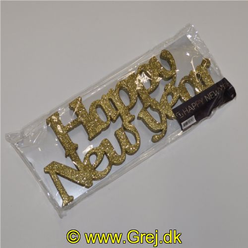 5704777057018 - Happy New Year skilt til at stille på bord - i Guldglimmer.