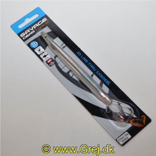 5706301012807 - 3D Line Thru Sandeel 13,5cm 23g - Sinking - Farve: Sandeel