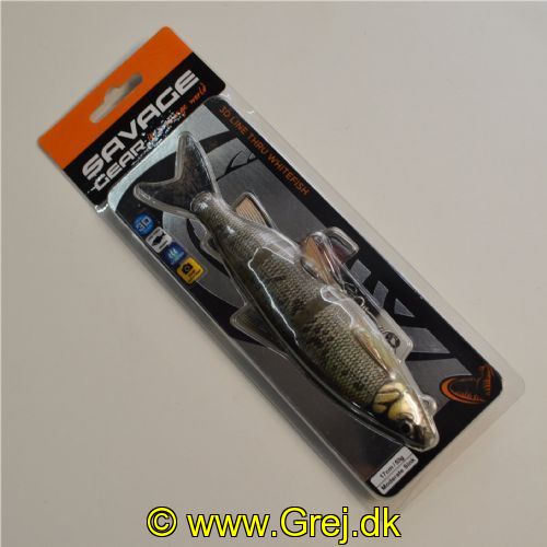 5706301027474 - Savage Gear 3D Line Thru Whitefish - 17 cm - 53g - Moderate Sinking - Farve: AYU