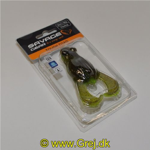 5706301041159 - Savage Gear - Tough Toad (Frog) - 20 gram - 9cm - Floating - Farve: RTF Pump Chartreuse