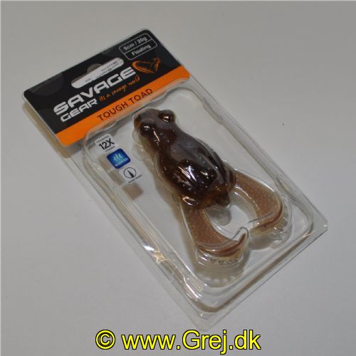 5706301041166 - Savage Gear - Tough Toad (Frog) - 20 gram - 9cm - Floating - Farve: RTF Brown