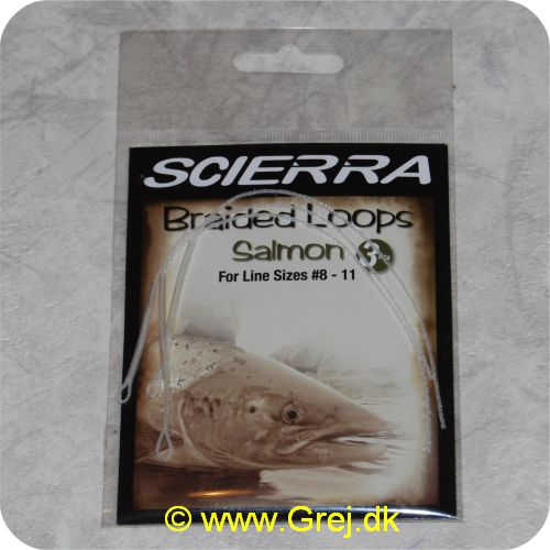 5706301100580 -   Scierra Braided Loops Salmon AFTM 8-11- Inderholder 3 stk  