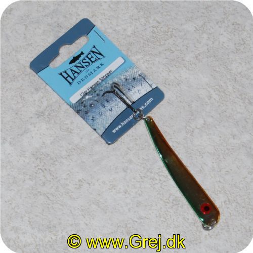 5706301218377 - Hansen Stripper 12 gram - Grøn/gylden nistret