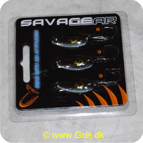 5706301421555 - Savagear Nail No 1 - 2,4cm - a=1,5g,b=2g,c=2,5g - Brun/sort - Små blink,der bruges efter, hvor dybt, man vil fiske - Jo dybere,jo tungere