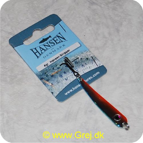 5706301423788 - Hansen Stripper 4gram - 5cm - Blå/sølv/orange