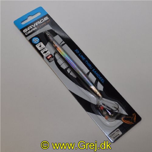 5706301557537 - 3D Line Thru Sandeel 12,5cm 19g - Sinking - Farve: S BL S