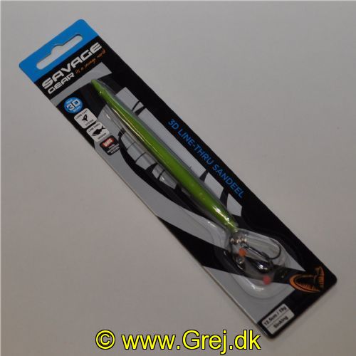 5706301583031 - 3D Line Thru Sandeel 12,5cm 19g - Sinking - Farve: By Glow