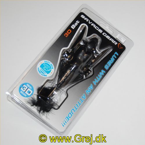 5706301583307 - Savage Gear 3D Bat/Flagermus - 12,5cm - 54 gram - Black/Sort