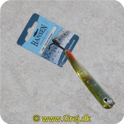 5706301666000 - Hansen Stripper 22 gram - 8.5 cm - Grøn/sølv nistret