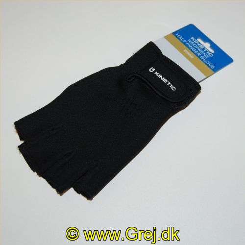 5707461315890 - Neoprene half finger glove - Str. m - Farve: Sort - Neoprene 