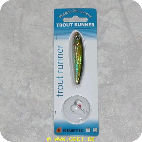 5707461331173 - Trout Runner - Black/Olive/Silver 13 g.