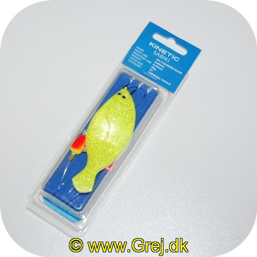 5707461356572 - Sabiki Jay Flounder Fladfiskerig som inliner fladfisk 90g - Krog str. #1/0 - Farve: Yellow/Orange Dots - Main line: 0,6mm - Breaking line: 0,45mm
<BR><BR>Riggen er med 2 kroge og bundet op på et godt stykke skum. Som man fortsat kan opbevare riggen på - Med perler og spinneblad.