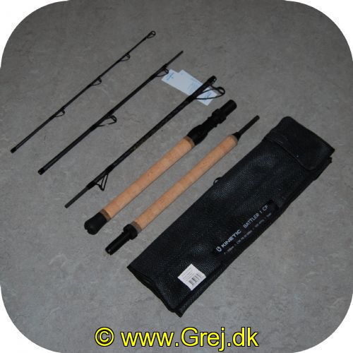 5707461357326 - Kinetic Battler CF Pirkestang 7 fod - 5 delt rejsestang - 20-30 lbs  - Kastevægt: 100-400g -  Transport længde: 49 cm.