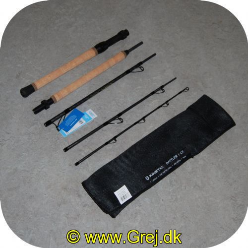 5707461357333 - Kinetic Battler CF Pirkestang 7 fod - 5 delt rejsestang - 30-50 lbs  - Kastevægt: 200-600g -  Transport længde: 49 cm.
