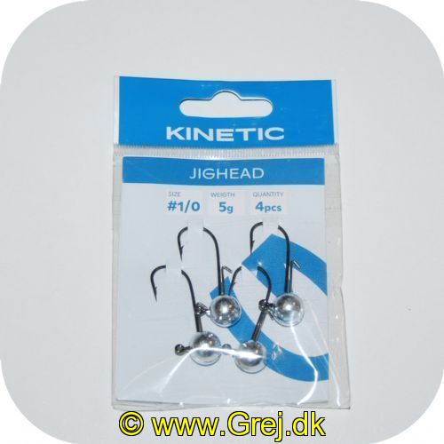 5707461361958 - Kinetic JigHead 5g - 4 stk - Krog str. #1/0