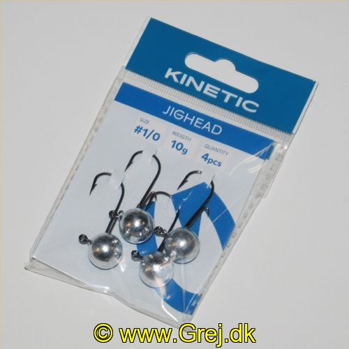 5707461361972 - Kinetic JigHead 10g - 4 stk - Krog str. #1/0