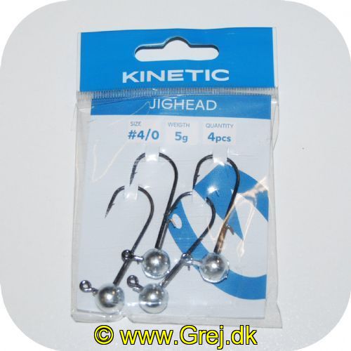 5707461362153 - Kinetic JigHead 5g - 4 stk - Krog str. #4/0