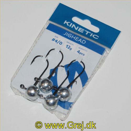 5707461362184 - Kinetic JigHead 12g - 4 stk - Krog str. #4/0