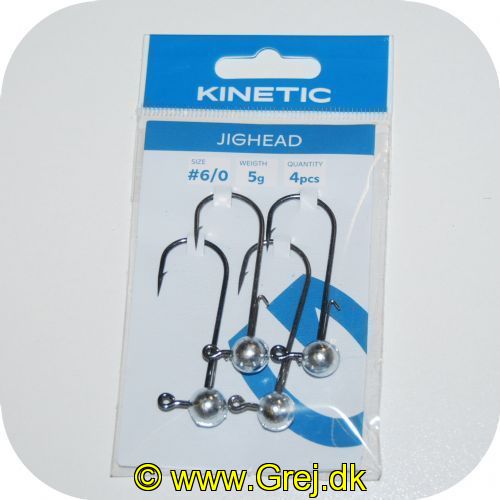 5707461362290 - Kinetic JigHead 5g - 4 stk - Krog str. #6/0