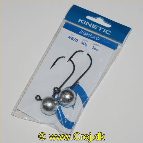 5707461362474 - Kinetic JigHead 30g - 2 stk - Krog str. #8/0