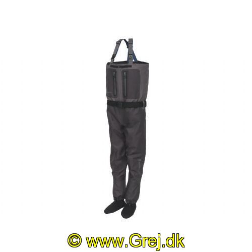 5707461472289 - Kinetic X5 åndbare waders - Str. LK (Str. 42-44) - Strømpemodel (Boulder Grey) - LK = Large + extra mave