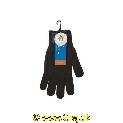 5707461483629 - Kinetic Merino Wool Glove - One Size - Sort - I Højkvalitets uld