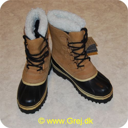 5707549252680 - Arctic Original - Str. 46 - Khaki - Arctic Original er ægte nubuck læder og ydersålen er støbt gummi - Den aftagelige inderstøvle giver ekstra isolering ved en kombination af tyk filt og varme reflective materialer - Holder fødderne varme ned til minus 40 grader