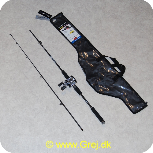 5707549253618 - Kinetic Expert Jerk Combo - Angelfish 6 fod - Booster M3 - 4500LH (venstrehånds) - Aluminiumskrop og spole - Transportlængde: 101 cm