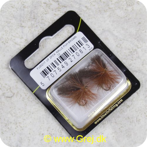 5707549270813 - Unique Flies - 2 stk. pakke - Nalle Puh Brown Daiichi 1180 #12 (FL00217)