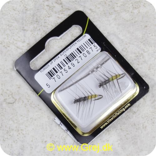 5707549270875 - Unique Flies - 2 stk. pakke - Superpuppen Yellow Daiichi 1180 #12 (FL00223)
