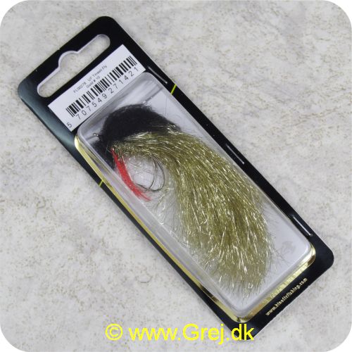 5707549271421 - Unique Flies - 2 stk. pakke - Tinseli Fly Gold TMC 8089 #10 (FL00278)