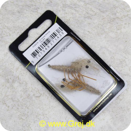 5707549271438 - Unique Flies - 2 stk. pakke - Honey Shrimp Tan Daiichi 1710 #6 (FL00279)