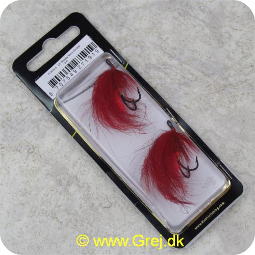 5707549271919 - Unique Flies - 2 stk. pakke - Bloody Mary Double TMC 9909 BK #6 (FL00324)