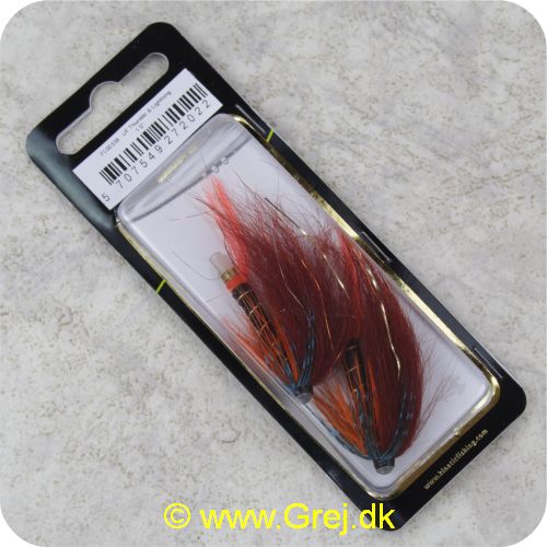 5707549272022 - Unique Flies - 2 stk. pakke - Thunder & Lightning 1.5 tomme - Rørflue (FL00338)