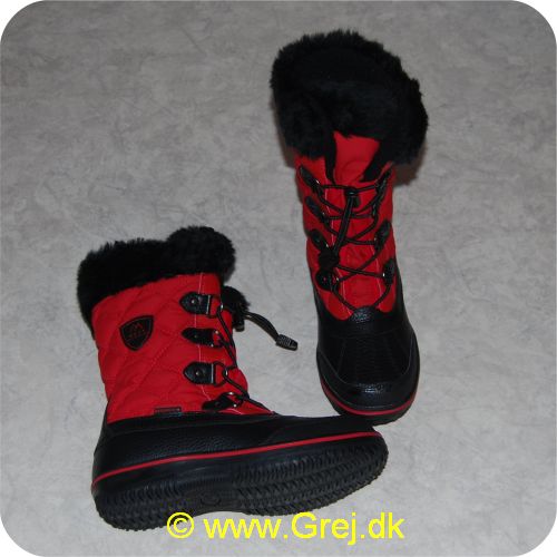 5707549284605 - Arctic Dice Womens Ribbon red str. 38 - komfortable nedtil -20 grader - Sort/Rød