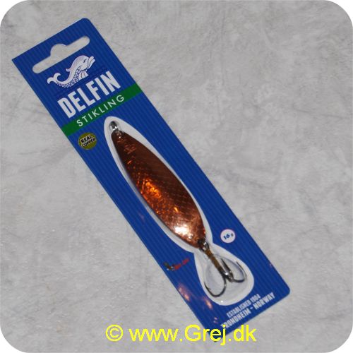 5707549295595 - Delfin Stikling 16 gram - Kobber/Sort