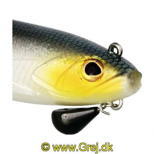 5707549503218 - Westin Bullteez Curl Tail R2F - 21 cm - 73g - Sinking - Farve: Headlingt