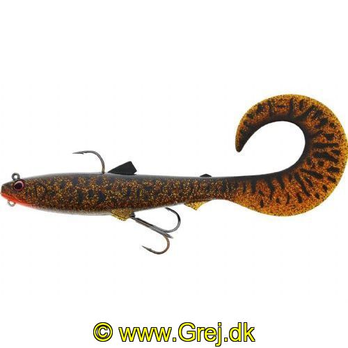 5707549503256 - Westin Bullteez Curl Tail R2F - 21 cm - 73g - Sinking - Farve: Motoroil Burbot