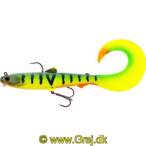 5707549503263 - Westin Bullteez Curl Tail R2F - 21 cm - 73g - Sinking - Farve: Tiger Perch