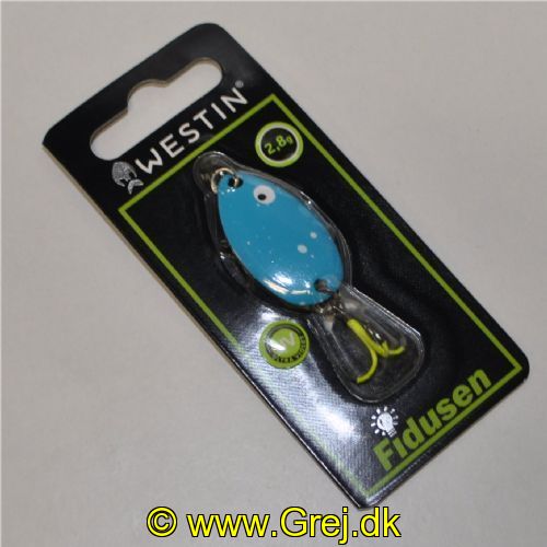 5707549518403 - Fidusen - 2,8 gram - Forside: Lyseblå splat - Bagside: Sort splat - Farvenavn: Black/Blue Splat (Ultimate)