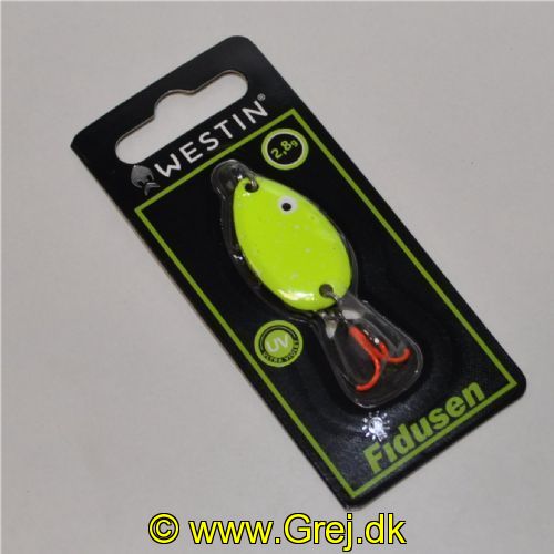 5707549518410 - Fidusen - 2,8 gram - Forside: Chartreuse - Bagside: Sort m/prikker - Farvenavn: Chartreuse Splat (Ultimate)