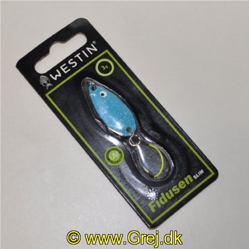 5707549518465 - Fidusen Slim - 3 gram - Forside: Lyseblå splat - Bagside: Sort splat - Farvenavn: Black/Blue Splat (Ultimate)