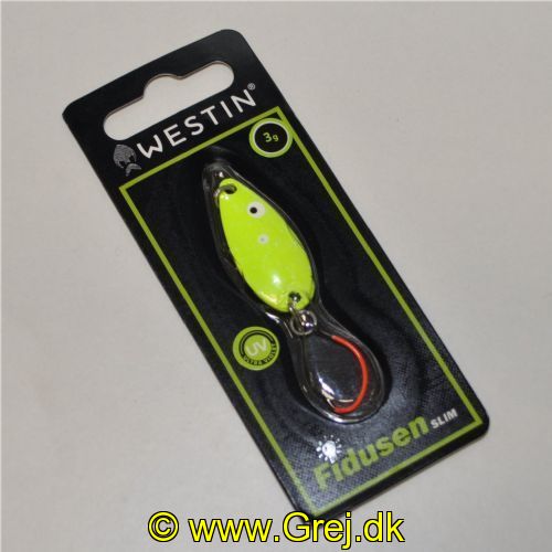 5707549518472 - Fidusen Slim - 3 gram - Forside: Chartreuse - Bagside: Sort splat - Farvenavn: Black/Chartreuse Splat (Ultimate)