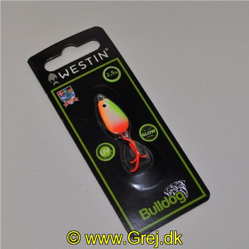 5707549542873 - Westin - Bulldog - 2,5 gram - Orange/Chartreuse Glow (Ultimate)