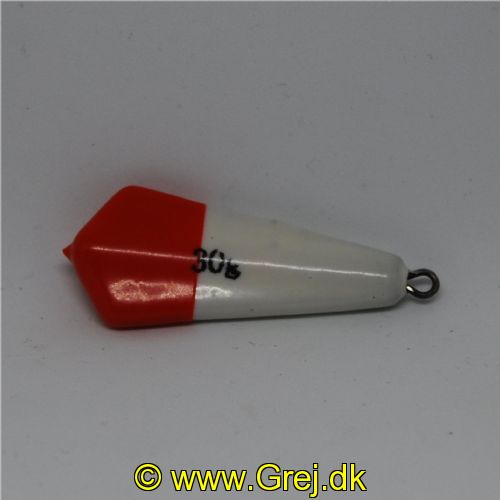5707614663731 - Sildesynk 30 gram - Blyfri - m/Rød/Hvid gummicoating