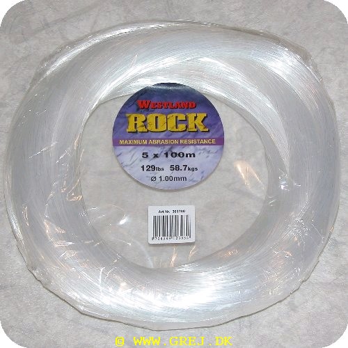 5708389123932 - Rock Nylon line til torskeforfang - Ophængere - 1.00 mm - 58.7 kg. - 129lbs