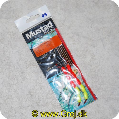 5708389156718 - Mustad Forfang til torsk og fladfisk med gule og røde perler
-Perler i rød og gul.
Hovedline-0.60mm
Biline-0.45mm
Mustadkrog-92247
Krog størrelse-1
