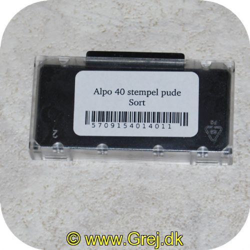 5709154014011 - Alpo 40 Stempel pude - 1 stk - Farve: Sort